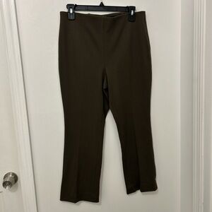 Talbots Olive Green Women’s Boot Cut Montauk Pant Size 8P Career Office Academia